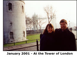 Chris & Jen at the Tower of London
