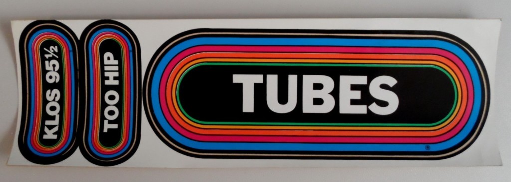 '80s era KLOS promotion sticker for The Tubes